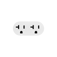 Thumbnail for 20 amp prado unifit duplex outlet for sleek and discreet power