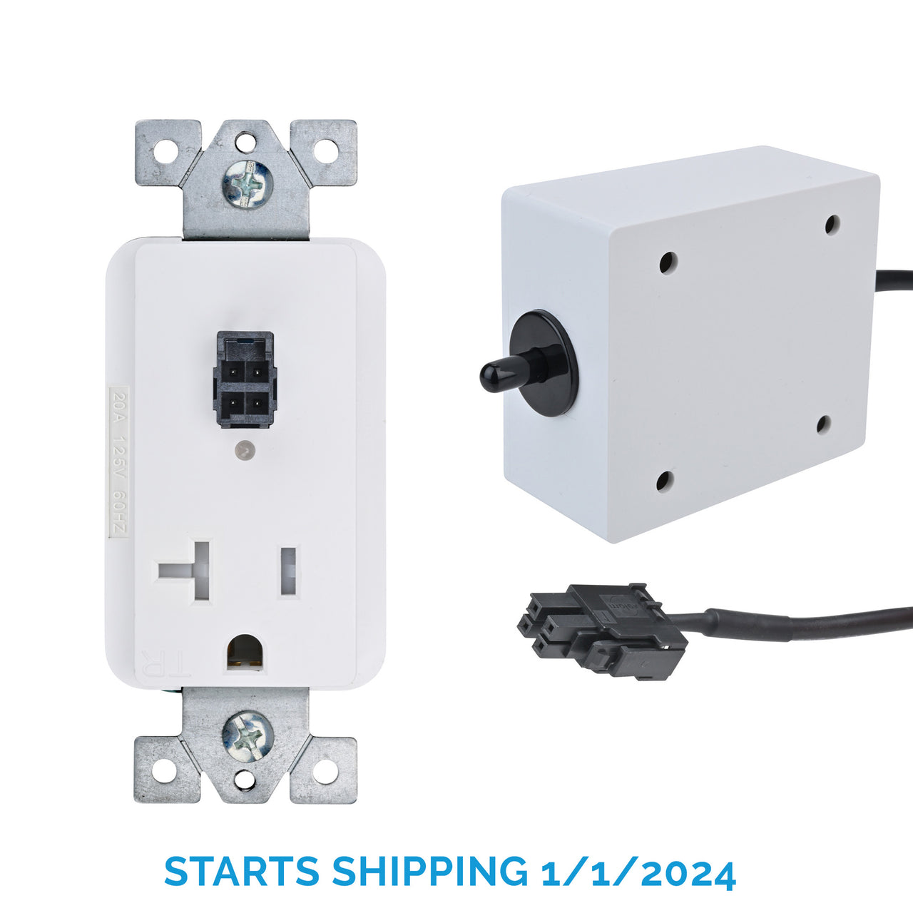 20 amp Safety Interlock Outlet with Side Mount Limit Switch