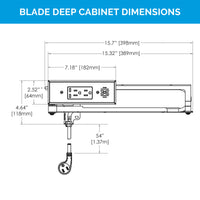 Thumbnail for 15 amp Blade In Drawer Outlet - Deep Cabinet
