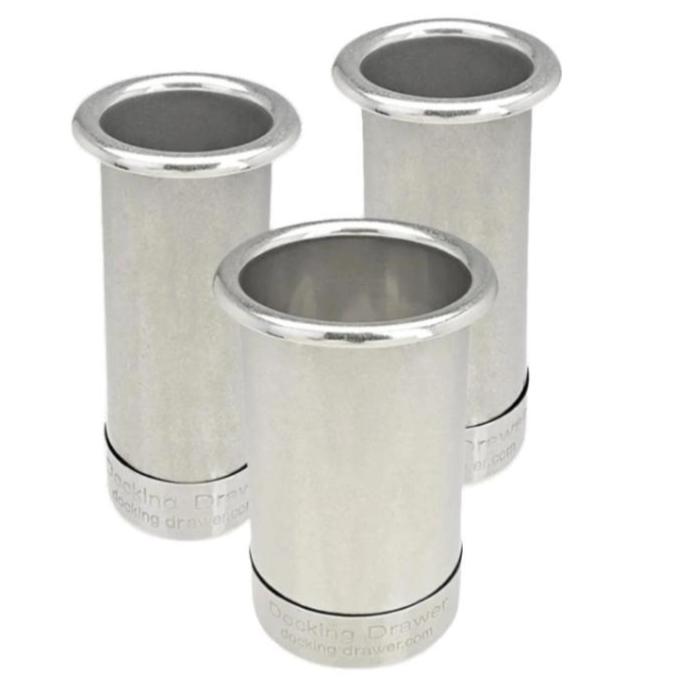 3", 2", 2" Stainless Steel Capped Bottom Canister Bundles (Pack of 45)