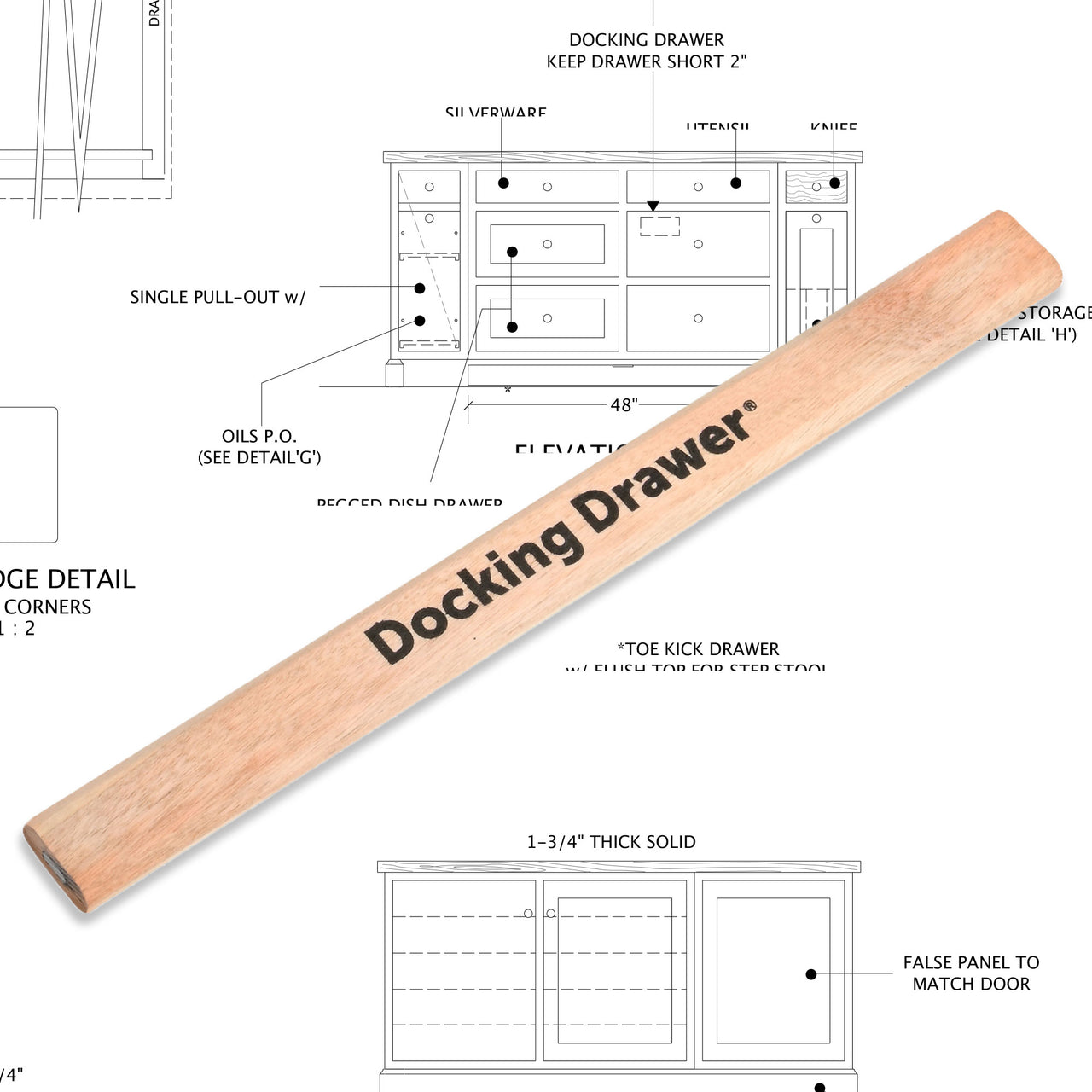 Docking Drawer Wood Carpenters Pencil