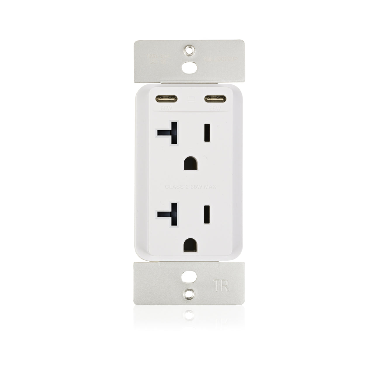 20 amp Tamper Resistant Outlet - (2) 65W USB-C & (2) AC