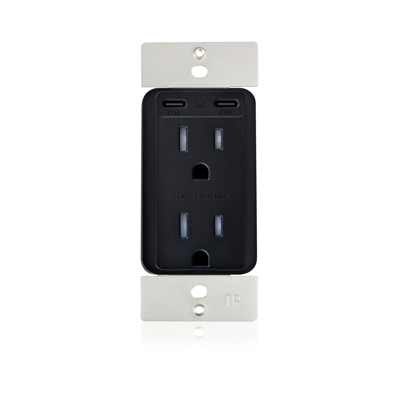 15 amp Tamper Resistant Outlet - (2) 65W USB-C & (2) AC