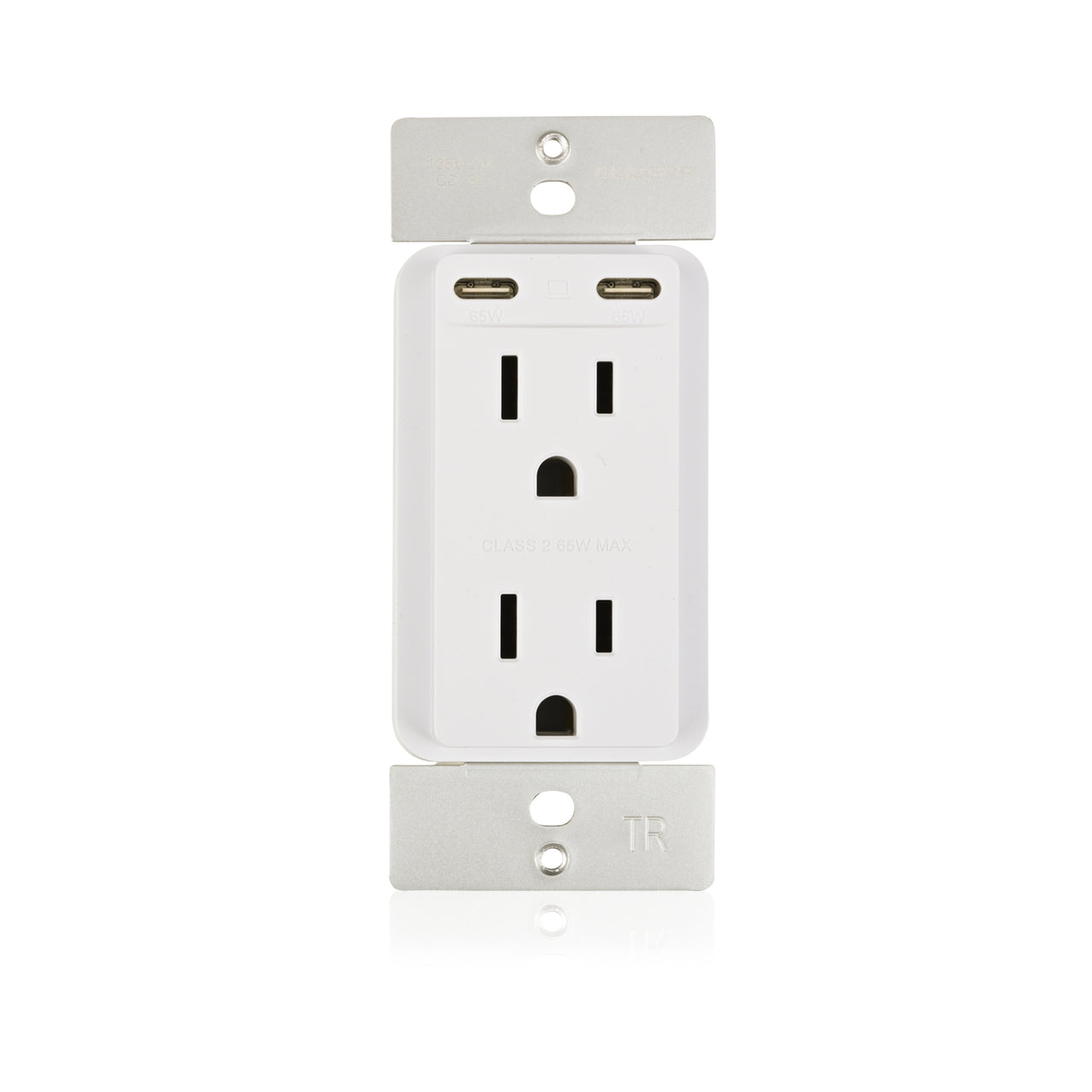 15 amp Tamper Resistant Outlet - (2) 65W USB-C & (2) AC