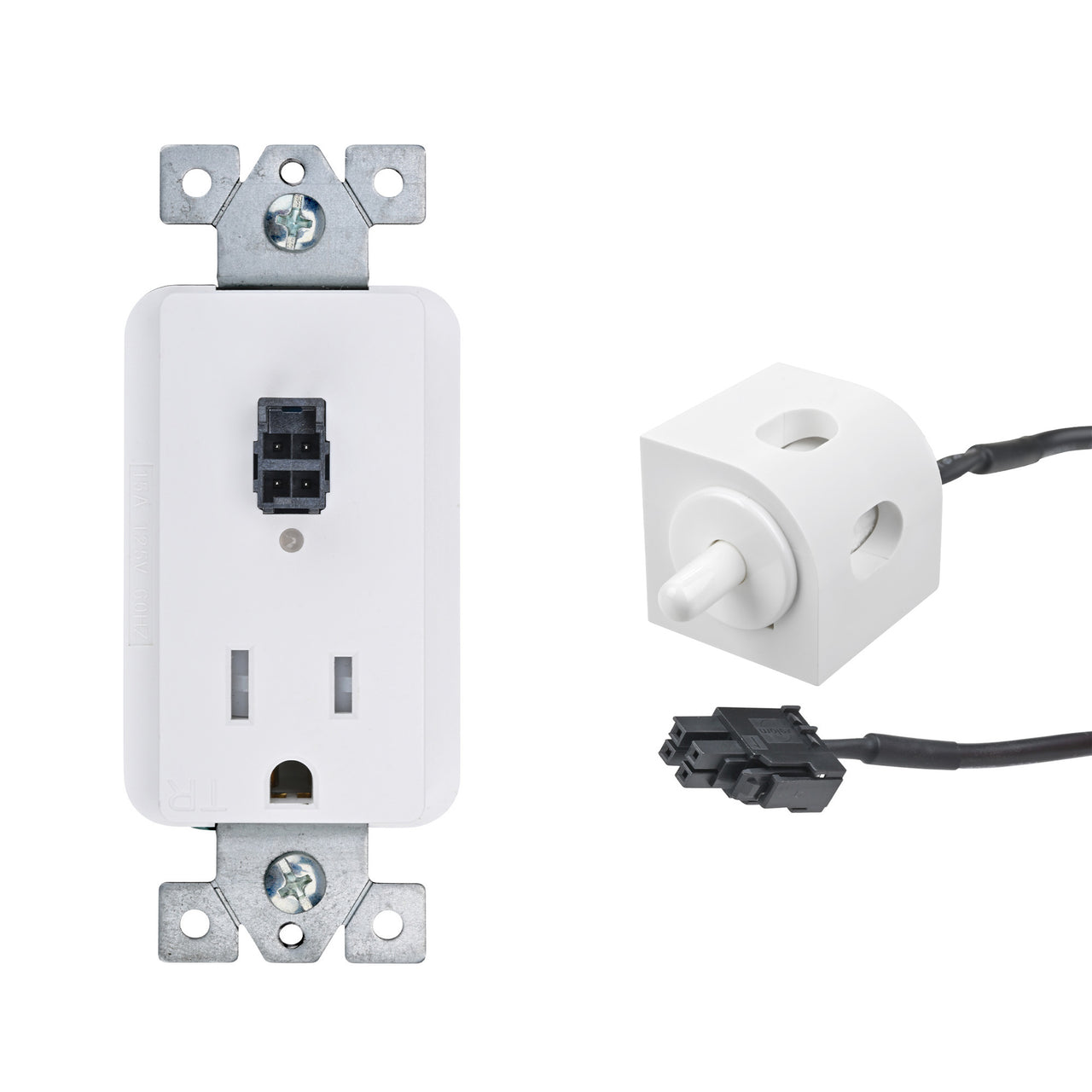 15 amp Safety Interlock Outlet with corner mount limit switch