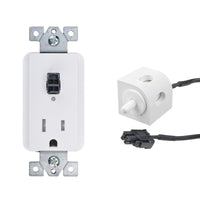 Thumbnail for 15 amp Safety Interlock Outlet with corner mount limit switch