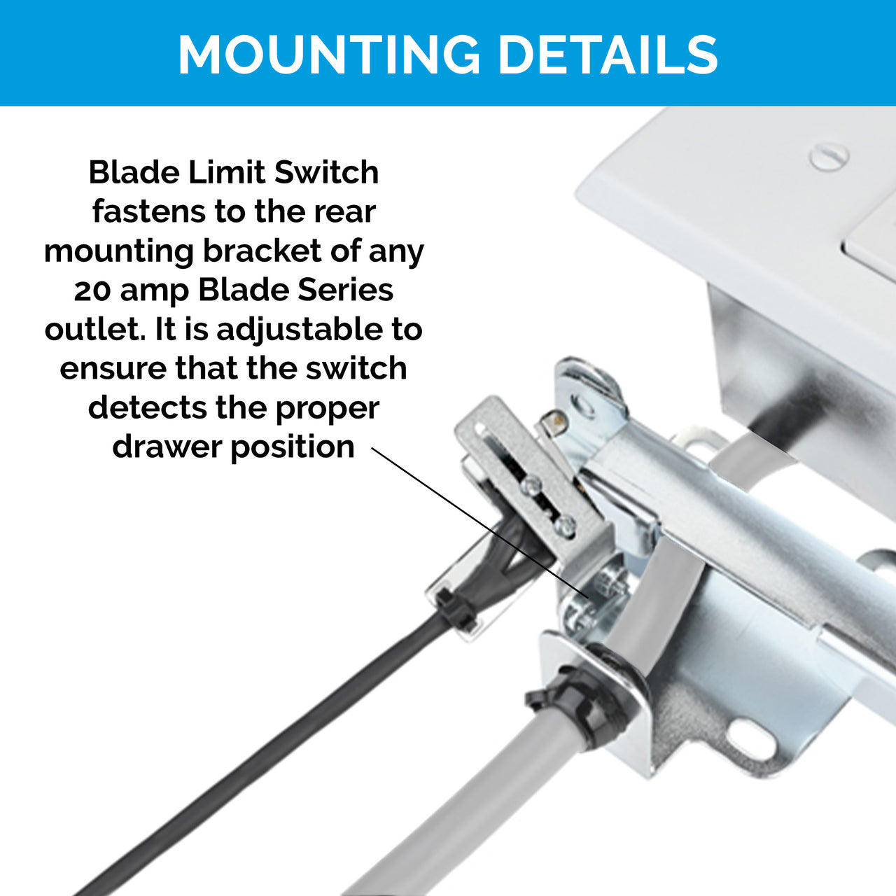 Safety Interlock Outlet with Blade Limit Switch