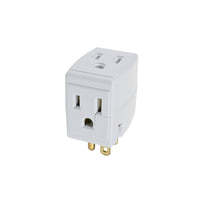Thumbnail for Leviton Grounded Triple Cube Outlet Adapter