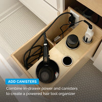 Thumbnail for 15 amp Blade In drawer Outlet with devices connected on Canisters.