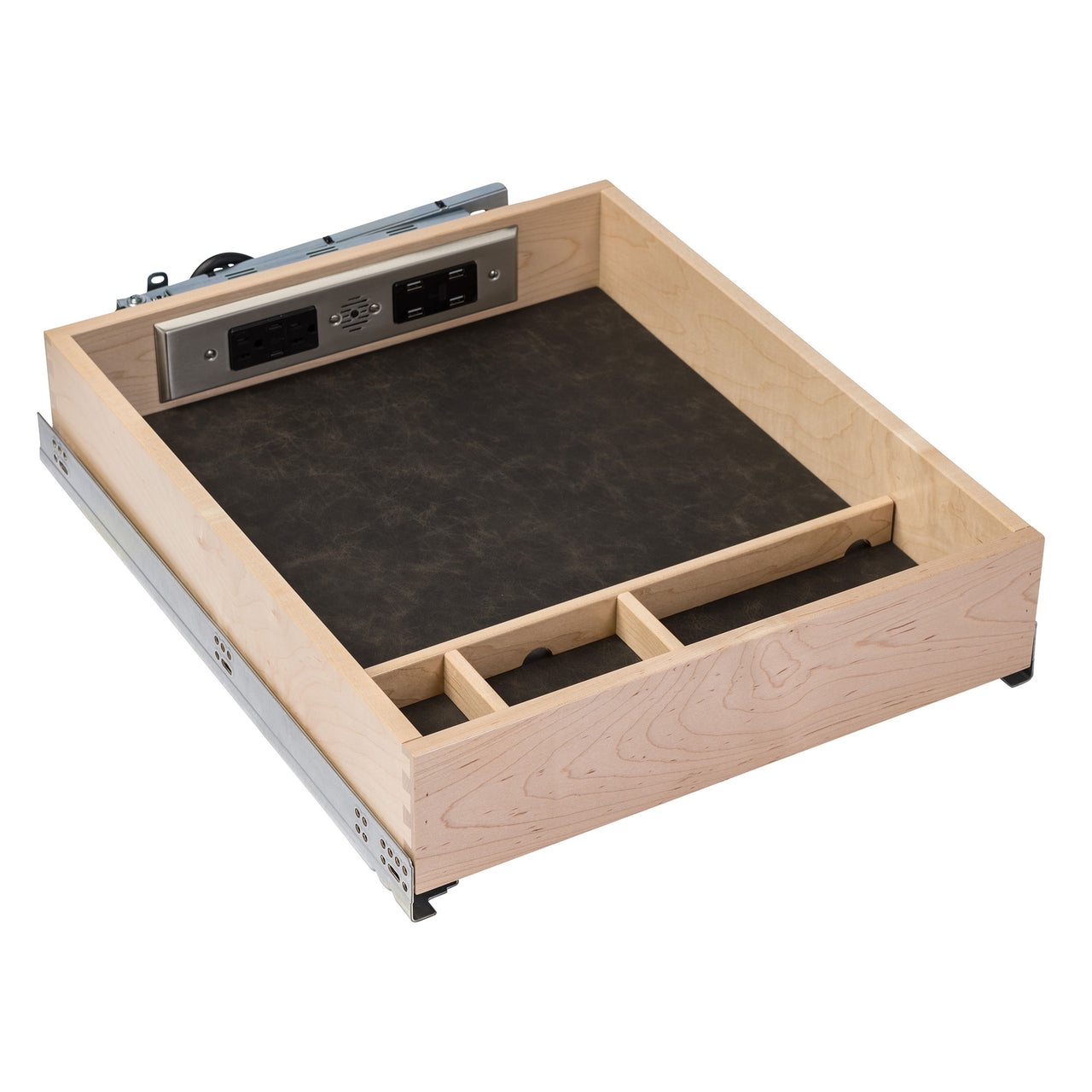 Preconfigured Charging Drawer for Framed Cabinets – Docking Drawer