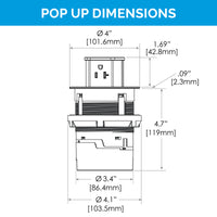 Thumbnail for 20 amp Countertop Pop-Up by Hubbell