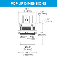 Thumbnail for 15 amp Countertop Pop-Up by Hubbell