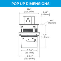Thumbnail for 20 amp Countertop Pop-Up by Hubbell