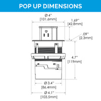 Thumbnail for 15 amp Countertop Pop-Up by Hubbell