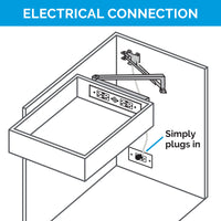 Thumbnail for 20 amp Blade Duo In Drawer Outlet - Deep Cabinet