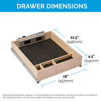 Thumbnail for Preconfigured Charging Drawer for Framed Cabinets