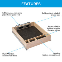 Thumbnail for Preconfigured Charging Drawer for Framed Cabinets