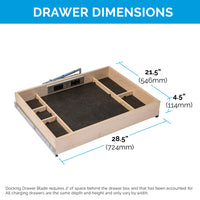 Thumbnail for Preconfigured Charging Drawer for Frameless Cabinets