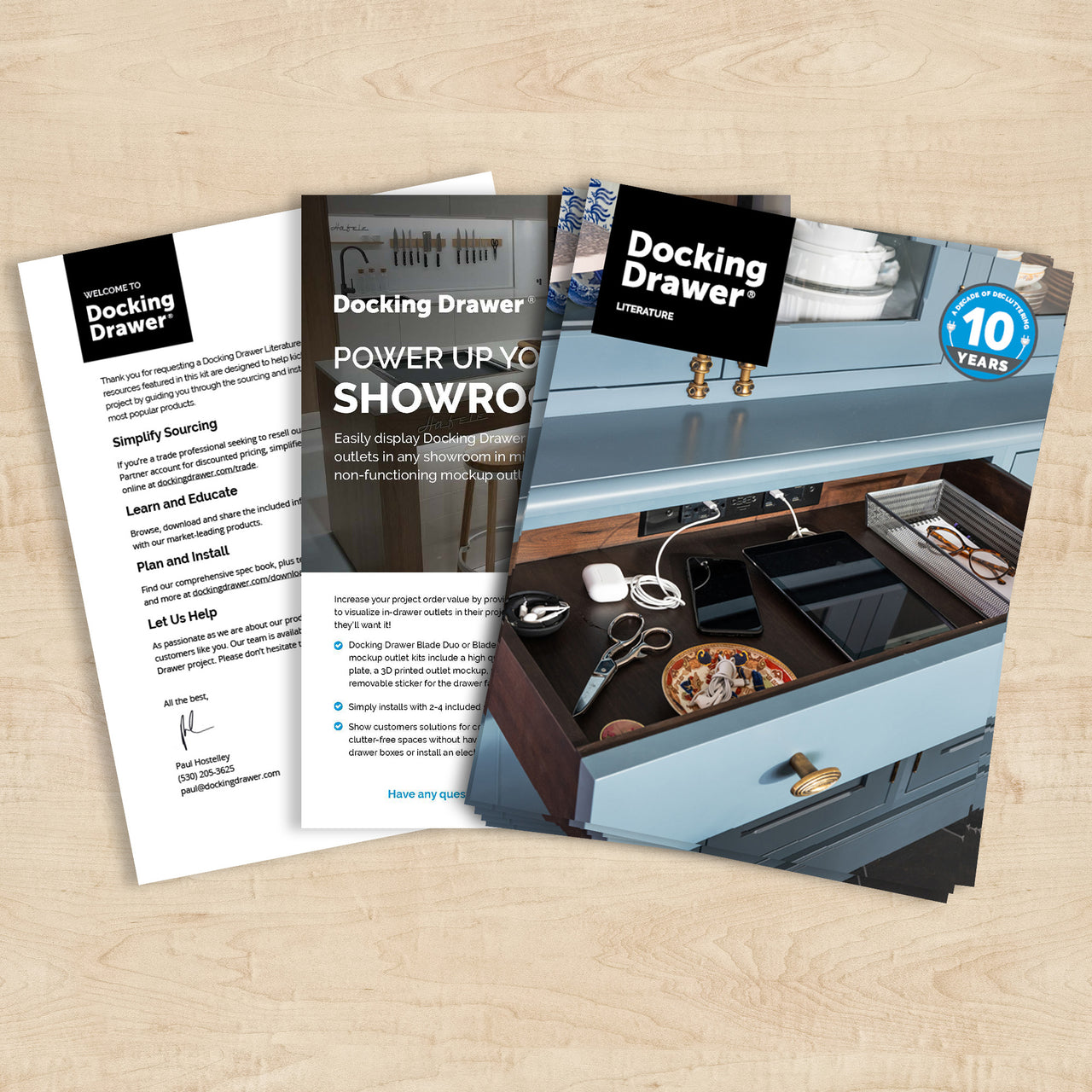 Docking Drawer Literature Kit for Trade Customers