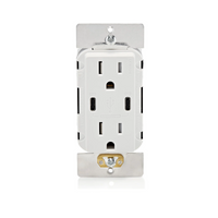 Thumbnail for Leviton T5636 60W Dual USB-C with Power Delivery (PD) In-Wall Charger with 15 Amp, 125 Volt Tamper-Resistant Outlet
