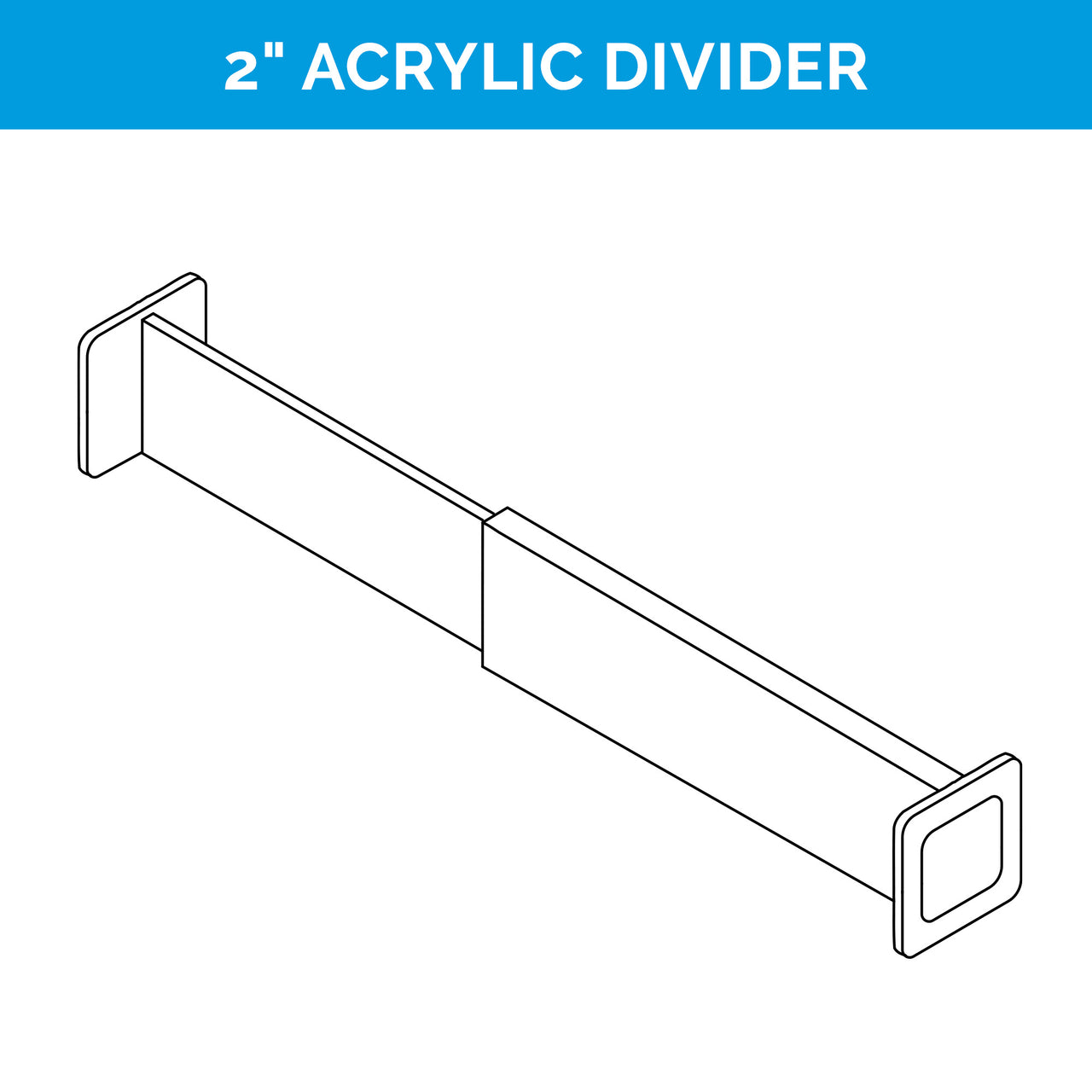 acrylic drawer divider