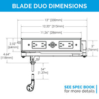 Thumbnail for 15 amp Blade Duo In Drawer Outlet