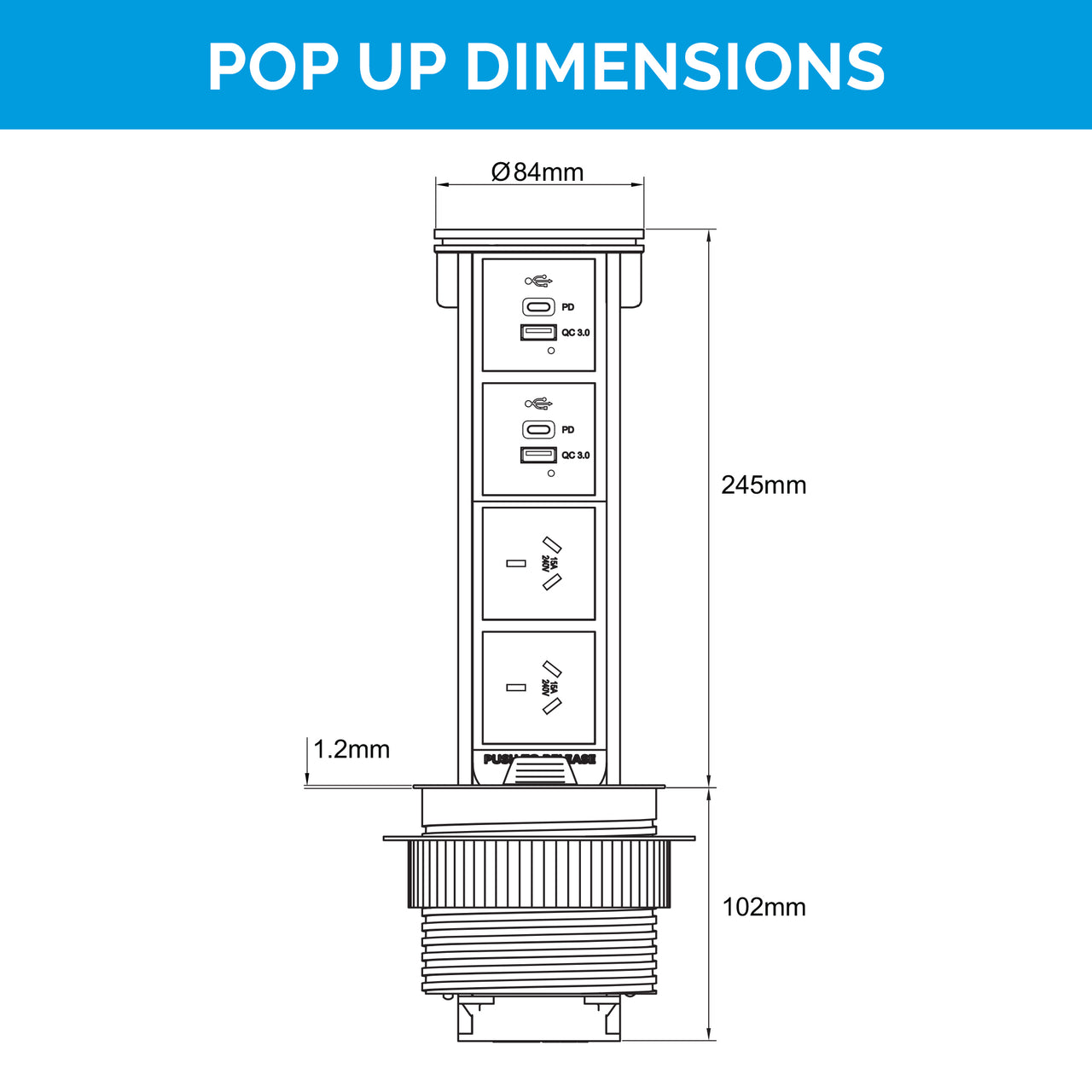 Flush Pop Up Outlet Series - Australia