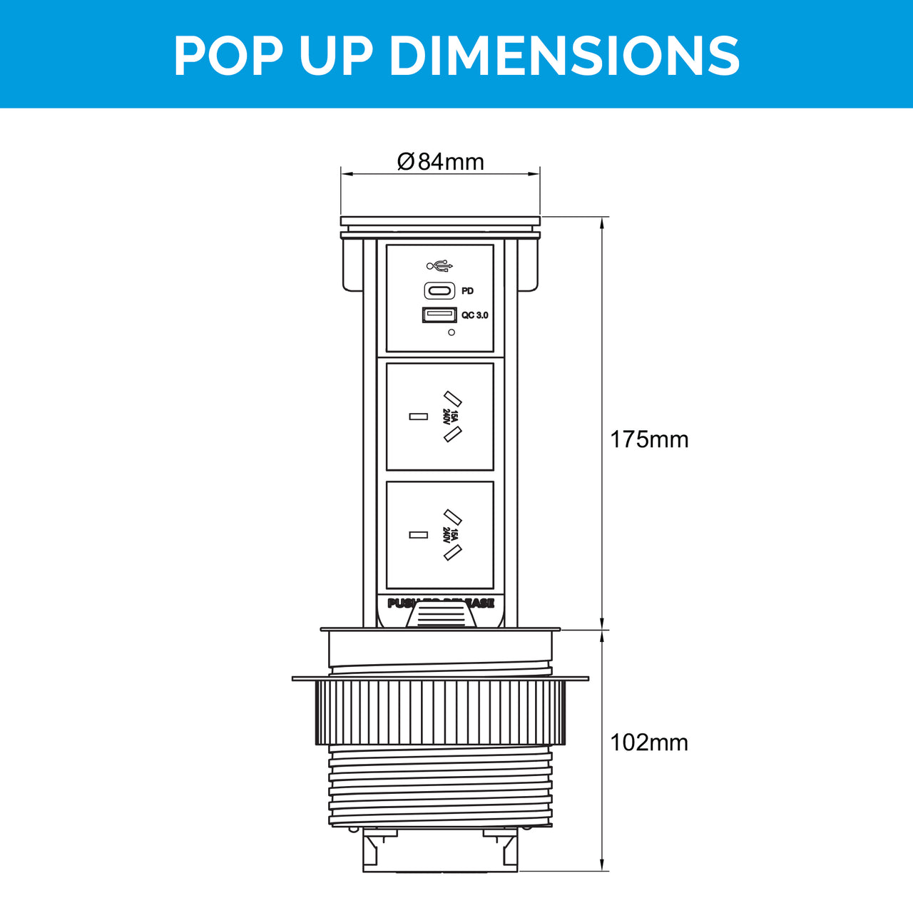 Flush Pop Up Outlet Series - Australia