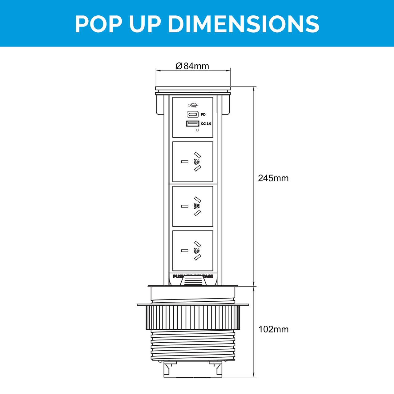 Flush Pop Up Outlet Series - Australia